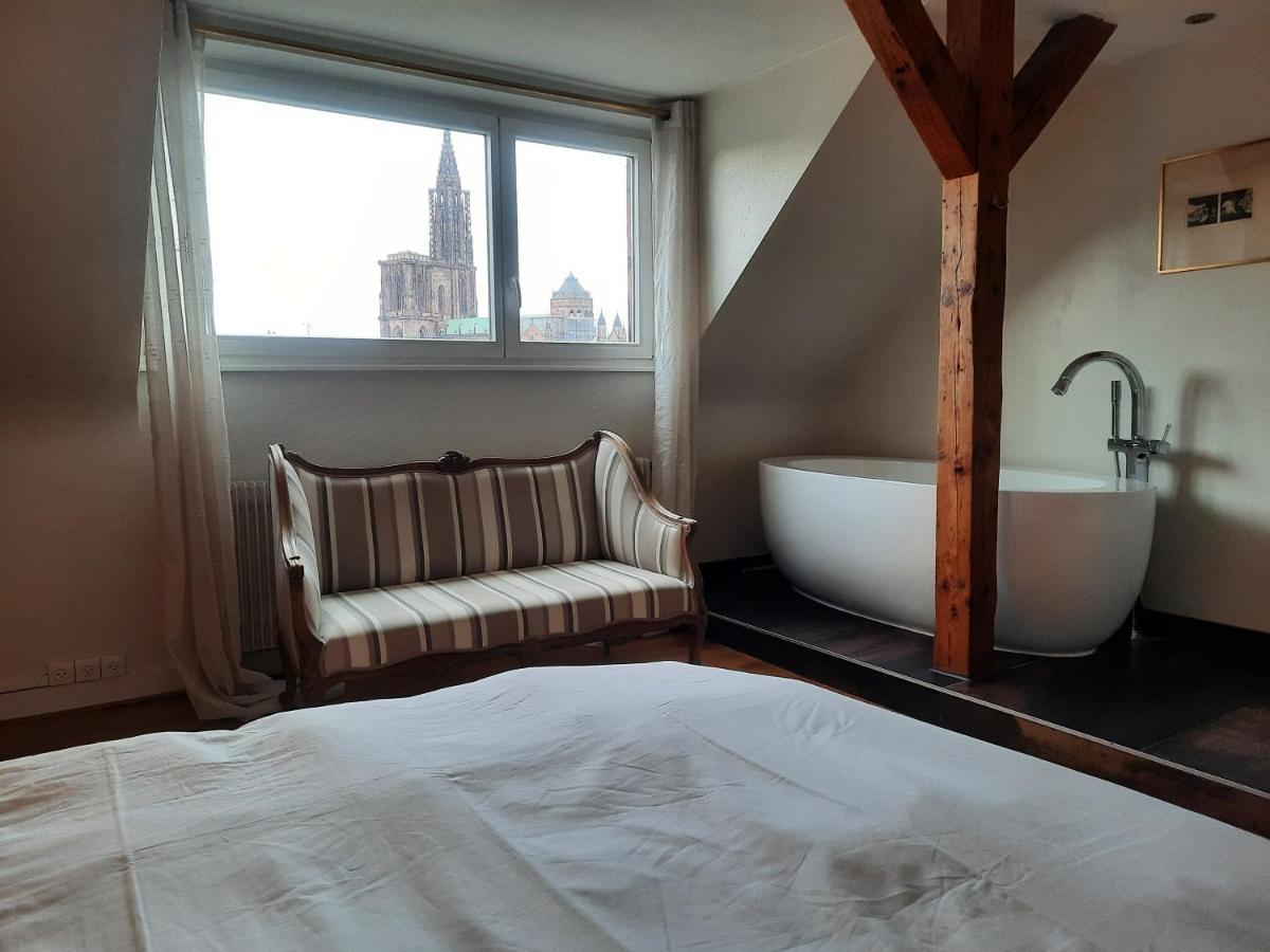145m² city center 4 bedrooms view of the Cathedral Straatsburg Buitenkant foto